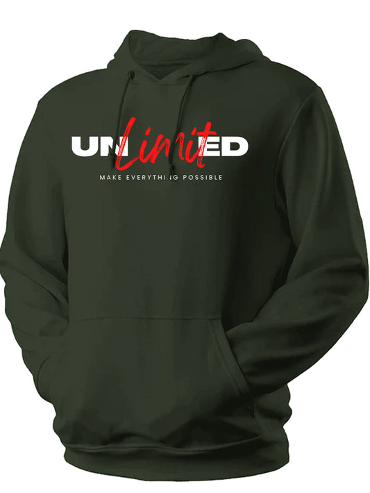 Unisex Anime Unlimited Printed Hoodie