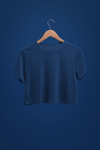 Navy Crop Top