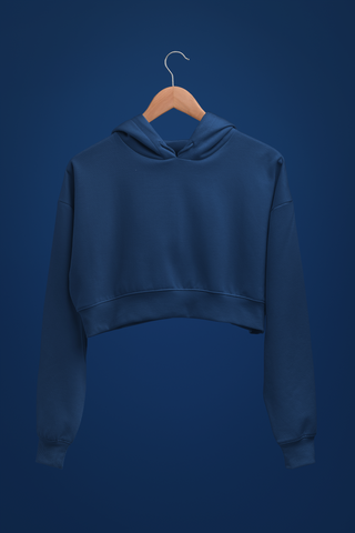 Navy Crop Hoodies