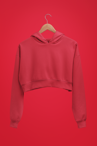 Red Crop Hoodies