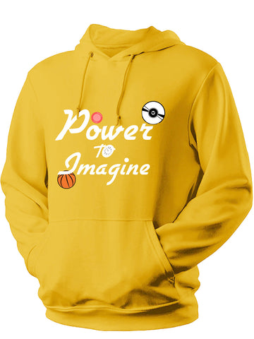 Unisex Anime Power to Imagine Printed Hoodie