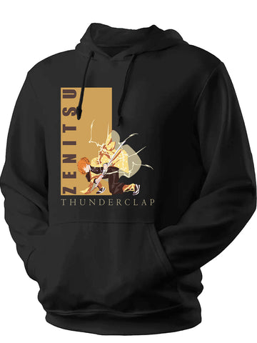 Unisex Anime Thunderclap Printed Hoodie