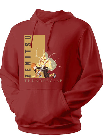 Unisex Anime Thunderclap Printed Hoodie